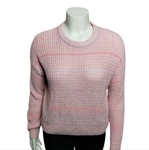 LUSH Women's S Wool Blend Coquette‎ Girl Dainty Sweet Pastel Knit Sweater Pinky